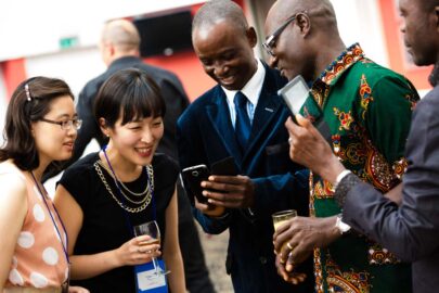 Conference delegates get to know each other during the welcome reception at The European Conference on Psychology & the Behavioural Sciences (ECP) in Brighton, UK.
