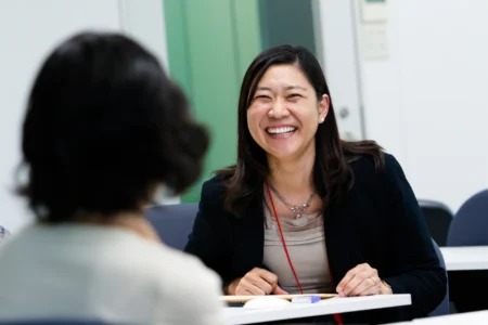Conference delegates discuss teaching and learning during a Featured Workshop at The Asian Conference on Language Learning (ACLL) in Kobe, Japan. ACLL Featured Workshop in Kobe