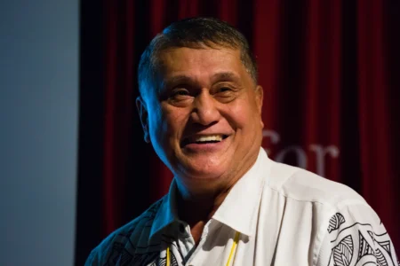 Dr Hiagi M. Wesley of Brigham Young University–Hawaii responds to audience questions following his Keynote Presentation, “Pacific Indigenous Perspectives vs Global Ways of Learning,” on the value of Indigenous ways of learning. Hiagi M. Wesley Keynote Q&A on Indigenous Learning